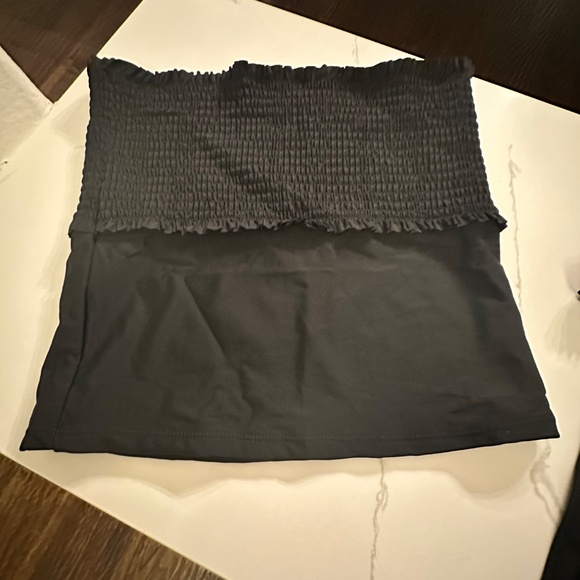 NWT-Beachsissi Black Ruffled Tankini-Size‎ Large - Picture 4 of 9